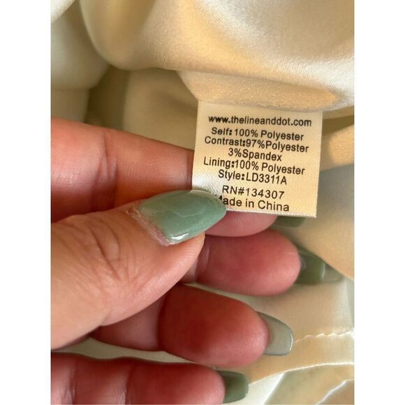 Line & Dot Sky stripe Kelly Dress sz XS fit & flare Revolve beachy nautical part - Picture 7 of 10